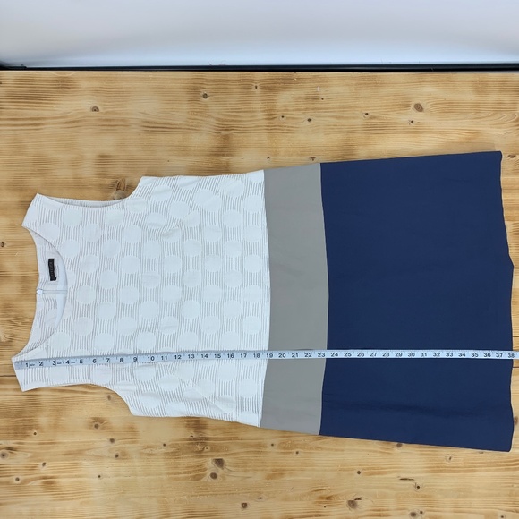 Peserico Sleeveless Color Block Shift Dress Sz IT 48 = US 12 - Picture 11 of 11